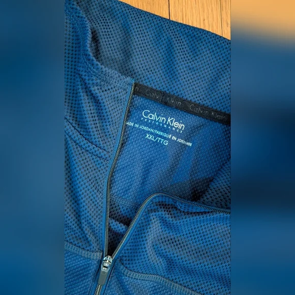 Calvin Klein Blue Performance Pullover - Picture 4 of 5